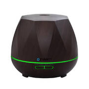 Devanti Ultrasonic Aroma Aromatherapy Diffuser Oil Electric LED Air Humidifier 400ml Dark Wood