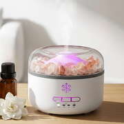 150ml Salt Lamp Aroma Diffuser Ultrasonic Humidifier Purifier 7 LED Colors