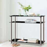 Artiss Entry Hall Console Table - Black & Silver