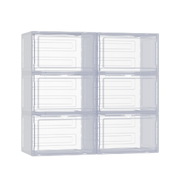 DIY Shoe Box Set of 6 Stackable Magnetic Door