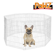 unique hex shaped 8 Panel Fence Silver Playpen 30"