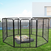8 Panel Pet Dog Playpen Puppy Exercise Cage Enclosure Fence Cat Play Pen 32''