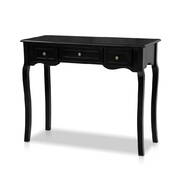 Hallway Console Table Hall Side Entry Display French 3 Drawers Black