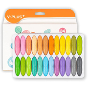 Vibrant and Safe: 24 Pastel Colors of Washable Non-Toxic Peanut Kids Crayons