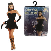 Kissable Kitty Dress with Choker Glovelet Headpiece Tail 1 Size