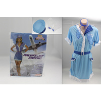 Private Jet Captain Blue Costume 5Pc  
