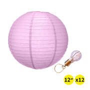 12" Paper Lanterns for Wedding Party Festival Decoration - Mix and Match Colours