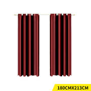 2x Blockout Curtains Room Darkening 180x213cm