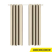 2x Blockout Curtains Eyelet Room Darkening 180x230cm