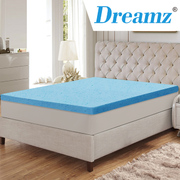 8cm Thickness Cool Gel Memory Foam Mattress Topper Bamboo Fabric Single