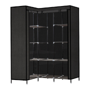 Portable Wardrobe Storage Cloth Organiser Unit Shelf Rack