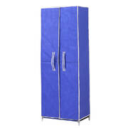 10 Tiers Shoe Rack Portable Storage Cabinet Organiser Wardrobe Blue Cover