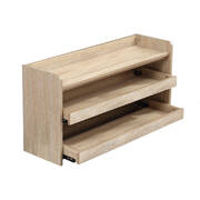 Shoe Cabinet Bench Shoes Storage Rack PU Cushion Organiser Wooden Shelf