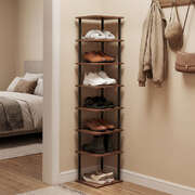8-Tier Vertical Shoe Rack Narrow Corner Organiser | EXTG