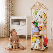 Kids Toy Storage Tower Pine Wood 150cm | EXTG
