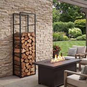 Steel Firewood Rack 150cm Outdoor Log Holder | EXTG