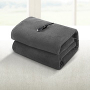 Electric Heated Blanket Car Throw Rug Grey