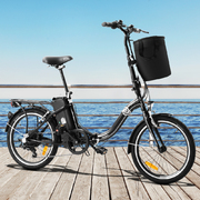 20" Foldable Bicycle Black