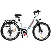 Phoenix 26” Electric Bike eBike e-Bike Mountain Bicycle City Battery Motorized White