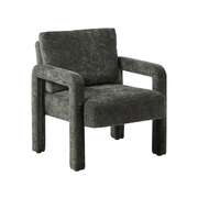 Armchair Velvet Accent Chairs 1 Seater Lounge Sofa Chair Grey