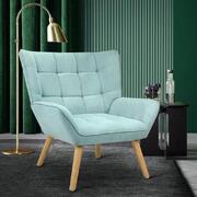 Armchair Accent Chairs Sofa Lounge Fabric Upholstered Tub Chair Blue