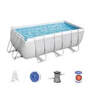 Bestway Swimming Pool Rectangular Above Ground Pools Filter Pump With Ladder