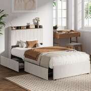 King Single Bed Frame 4 Drawers Charging Station | EXTG