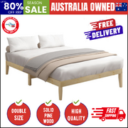 Bed Frame Double Size Wooden Timber Platform Furniture