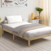 Bed Frame Single Size Wooden Pine Timber Bedroom Furniture