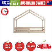 Bed Frame Wooden Single Size Timber House Frame