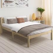 Wooden Bed Frame Mattress Base Slat Support Platform Bed Queen Size