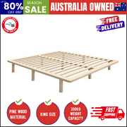 Bed Frame King Size Wooden Bed Base
