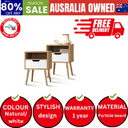 Bedside Tables Set of 2 Side Table Nightstand Trendy Furniture Cabinet