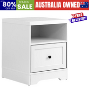 Bedside Tables Drawers Bedroom Hamptons Furniture Storage Cabinet