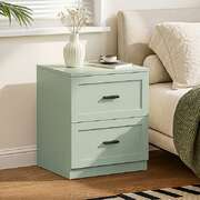 Green 2-Drawer Nightstand Bedside Table | EXTG