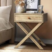Rustic Wood Nightstand: A Stylish Bedside Table for a Charming Bedroom Wooden