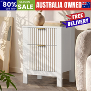Modern White Bedside Table 39x30x52.5cm