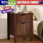 Modern Bedside Table Walnut 39x30x52.5cm