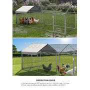 Chicken Coop Large Galvanised 3x1x1cm