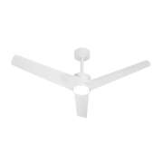52" Ceiling Fan With Light DC Motor Remote Control White