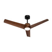 52" Ceiling Fan With Light DC Motor Remote Control Walnut