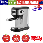 Coffee Machine Latte Cappuccino Maker 19 Bar With Milk Frother