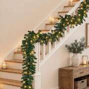 Green Christmas Garland Pre Lit