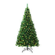 LED Christmas Tree 2.7M 9FT Green 1600 Tips Pre-Lit Fibre Optic Lights