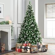 Christmas Tree 1.8M 6FT Xmas Trees Snowy Decorations Green 830 Tips