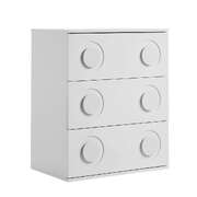 3 Drawer Chest Bedroom Dresser Storage Cabinet Nightstand White