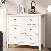 White Chest Of Drawers Storage 80x39.5x75cm