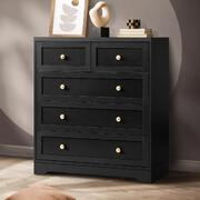 Black 5-Drawer Dresser: Stylish Storage Solution