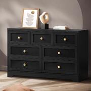 Black 7-Drawer Dresser: Stylish Storage Solution