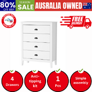 4 Chest of Drawers Dresser Vintage